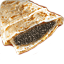 Блин с черной икрой